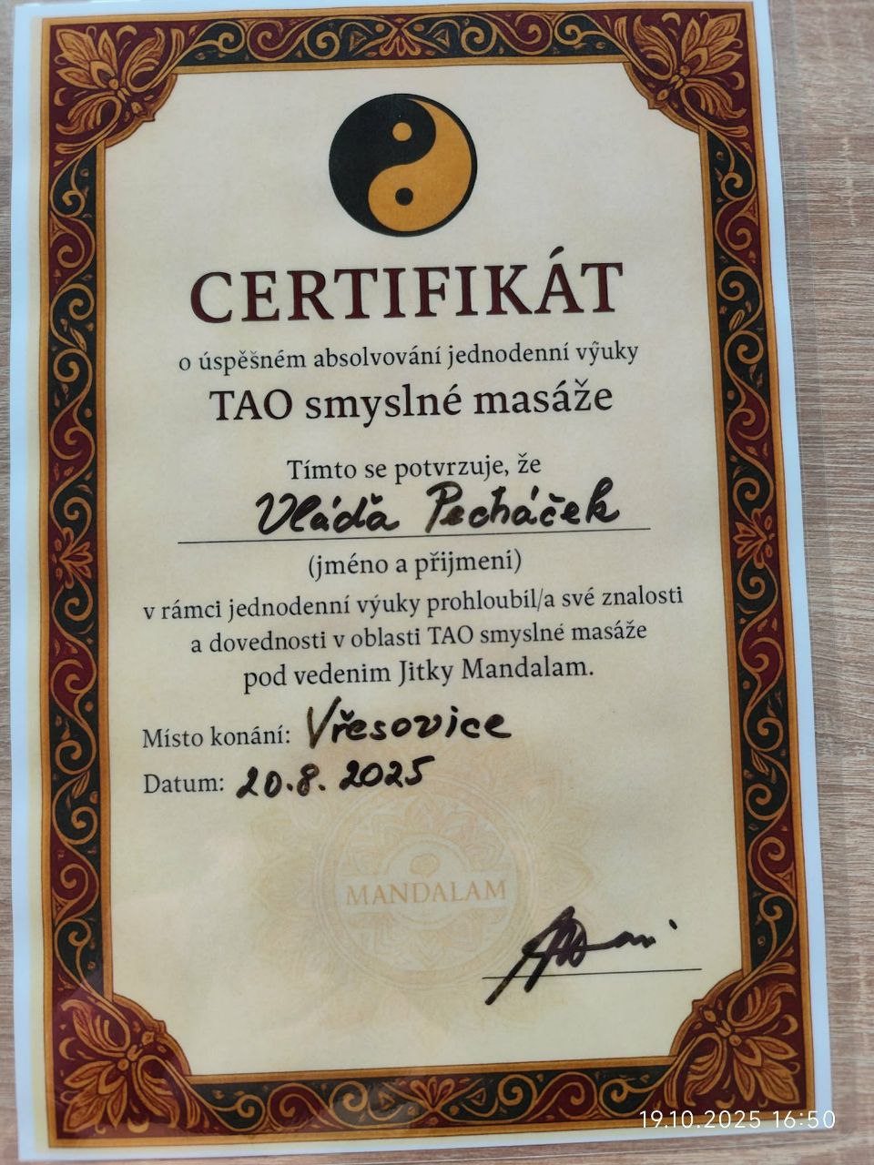Certifikát 13